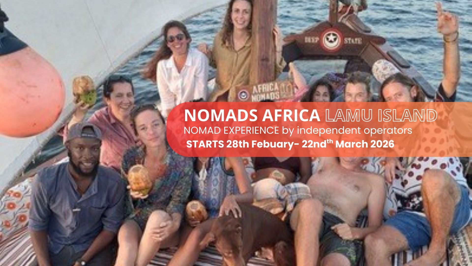 People on a boat on a Nomad Experience