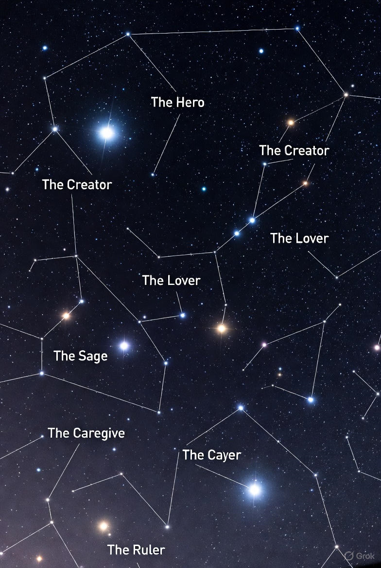 Constellation of The modern nomad by Grok